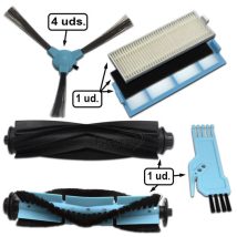 Kit de filtros e escovas para aspirador Dirt Devil e Cecotec Conga Serie 1090